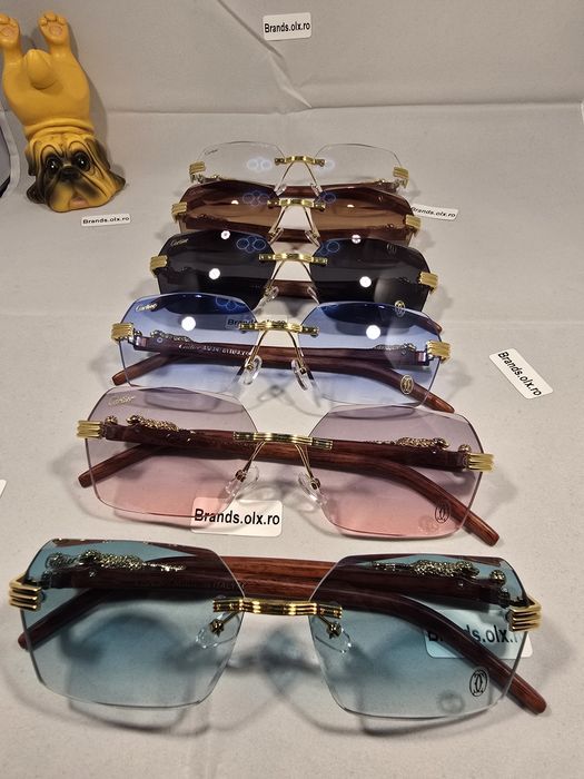 Set Ochelari de soare Cartier Rimless, made in Italy, pret per bucata