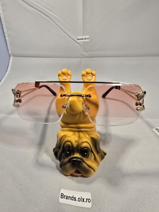 Cartier, Gold Frame, Red Lenses, 8809