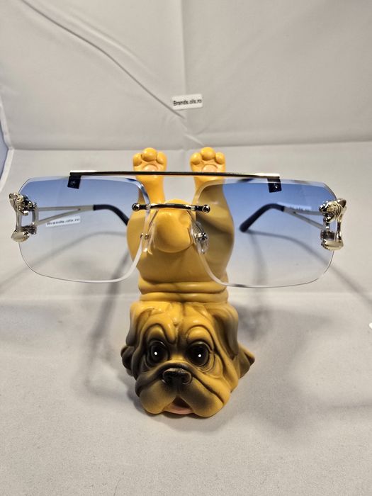 Cartier, Gold Frame, Blue Lenses, 8809